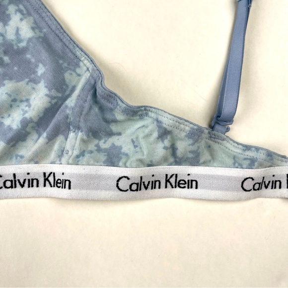 Calvin Klein Light Blue Tie-Dye Bralette - Picture 2 of 4